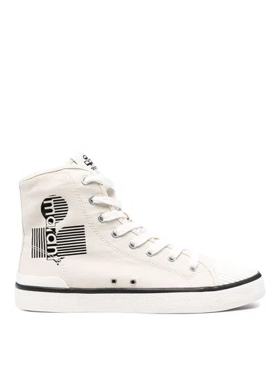 Isabel Marant Logo-print Lace-up Sneakers In White