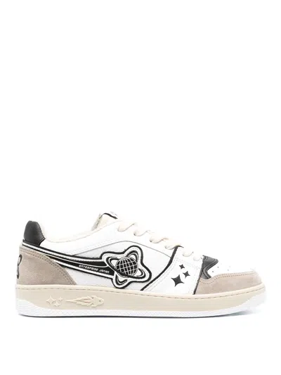 Enterprise Japan Logo Patch Sneakers With Details In White