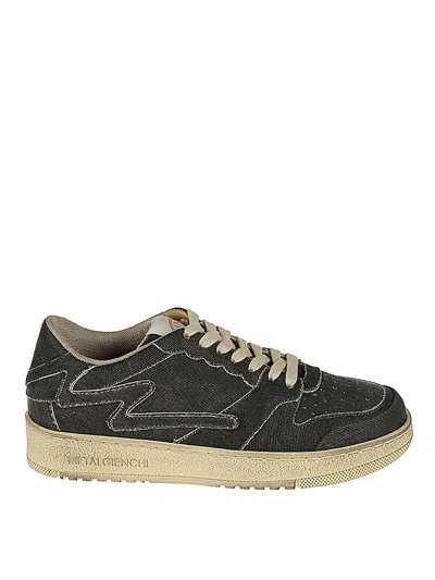Metalgienchi Icx Low Leather Sneakers In Black