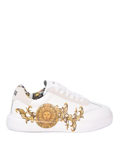 Versace Jeans Couture Frame Baroque Sneakers In Multicolour