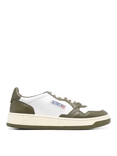 Autry Medalist Leather Low-top Sneakers In Green