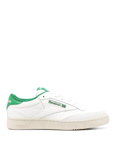 Reebok Club C Sneakers In White Green