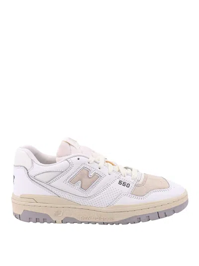 New Balance 550 Leather Sneakers In White