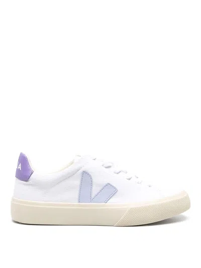 Veja Lace Up Sneakers In White