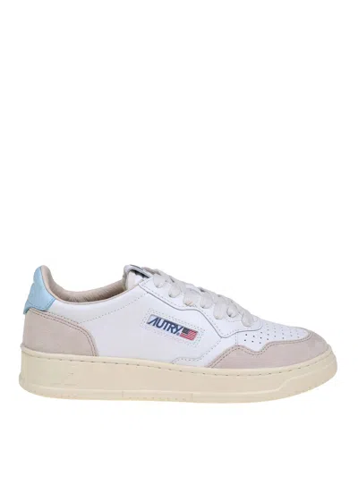 Autry Medalist Low Leather And Suede Trainers In White