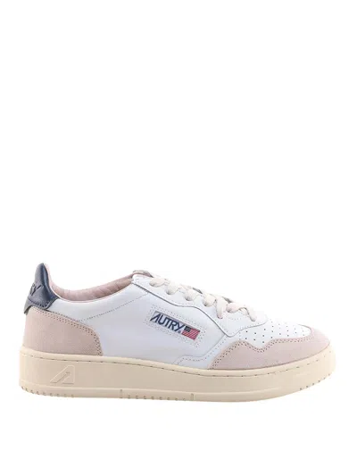Autry Paneled Leather Medalist Sneaker In White