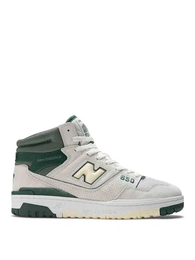 New Balance 550 Leather And Suede Sneakers In Beige
