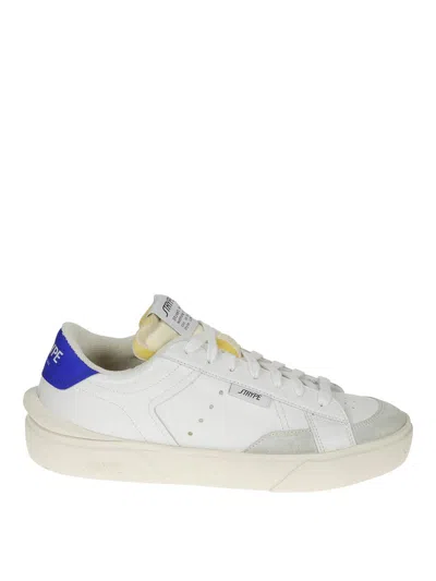 Strype Leather Sneakers In Blue