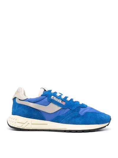 Autry Pannelled Trainers In Blue