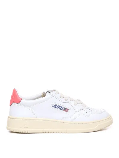 Autry Low Medalist Leather Sneakers In White