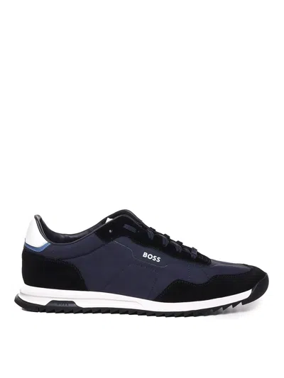 Hugo Boss Zayn Low-top Sneakers In Blue