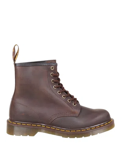 Dr. Martens' 1460 Napa Combat Boots In Brown
