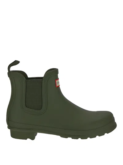 Hunter Ankle Boots In Green
