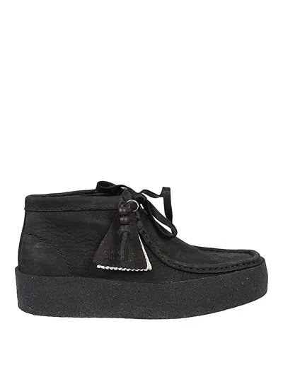 Clarks Wallabee Cup Bt Leather Shoes In Black