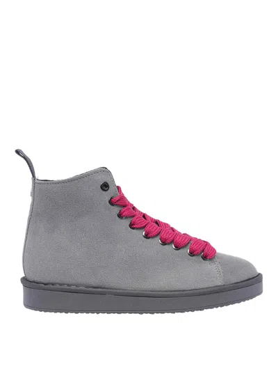 Pànchic Suede Ankle Boot In Grey