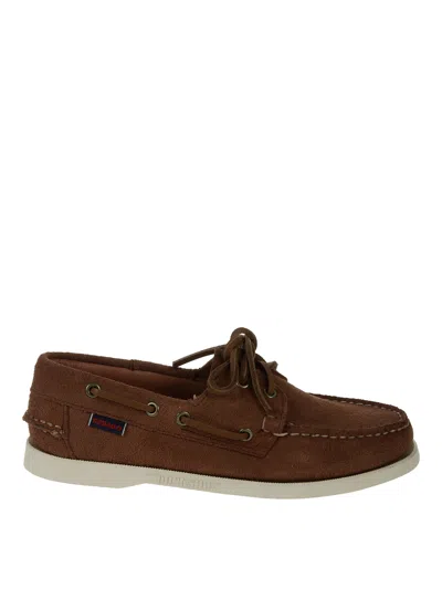 Sebago Leather Loafers In Brown