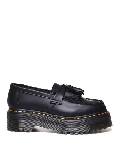 Dr. Martens' Quad Platform Loafers In Black