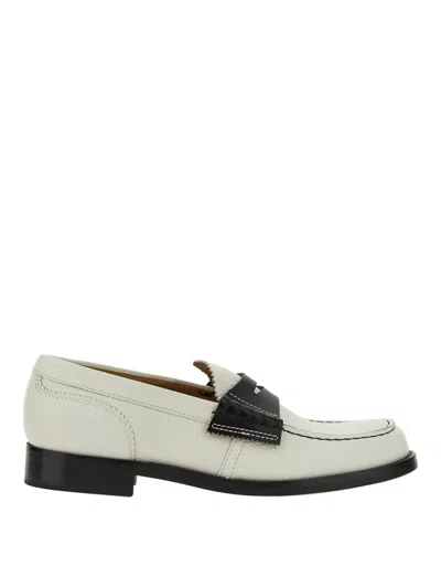 College Leather Loafer In White
