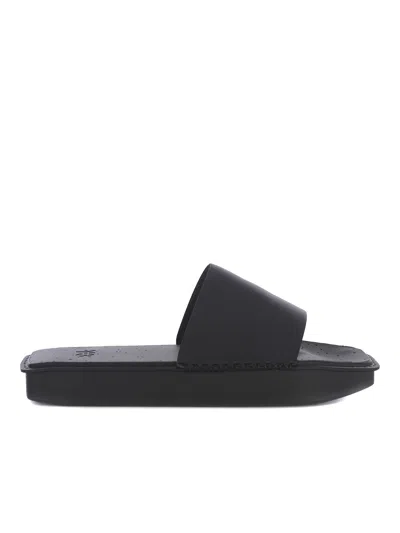 Y-3 Slippers  Water Slide In Rubber In Black