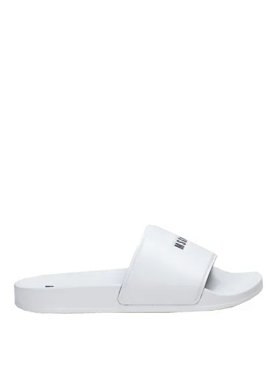 Msgm Man Pool Slide In White