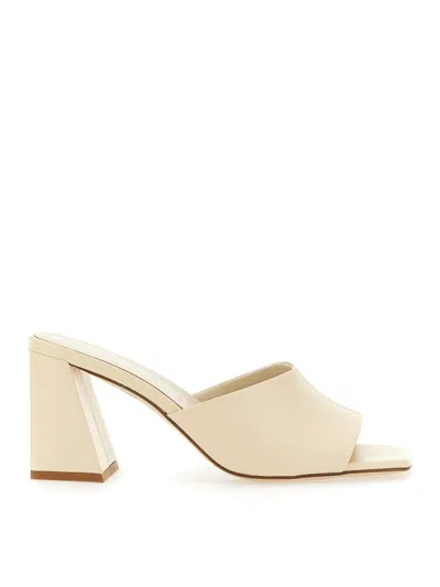 Aeyde Sandi Nappa Leather Mules In White