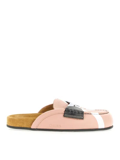 College Sabot With Iconic "x" In Pink