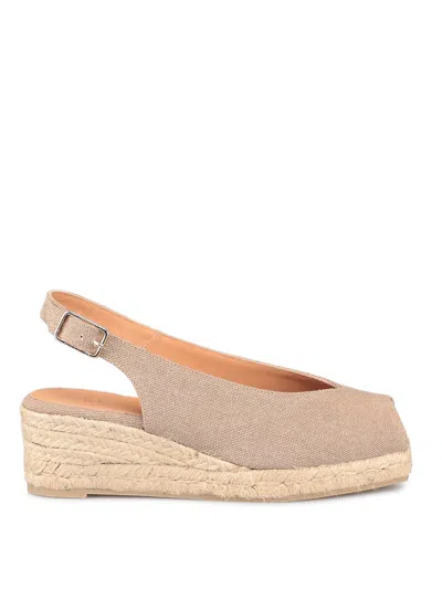 Castaã±er Dosalia Espadrilles Closed On The Side And With Rounded Toe In Beige