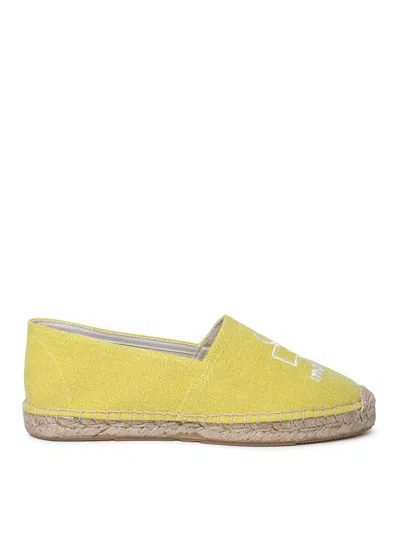Isabel Marant Canae Logo-embroidered Espadrilles In Yellow