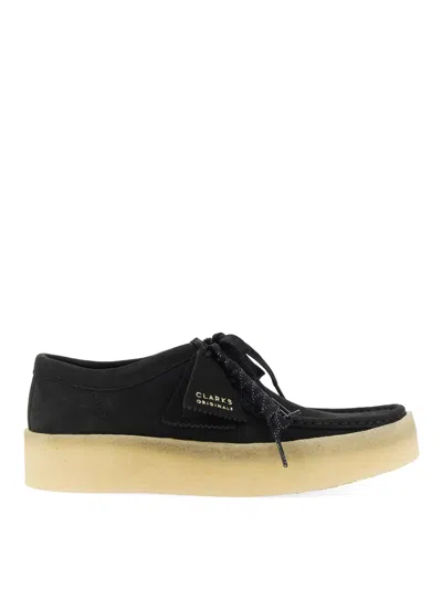 Clarks Moccasin Wallabee Cup In Black