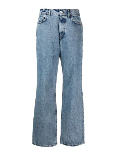 Amish Cotton Denim Jeans In Blue