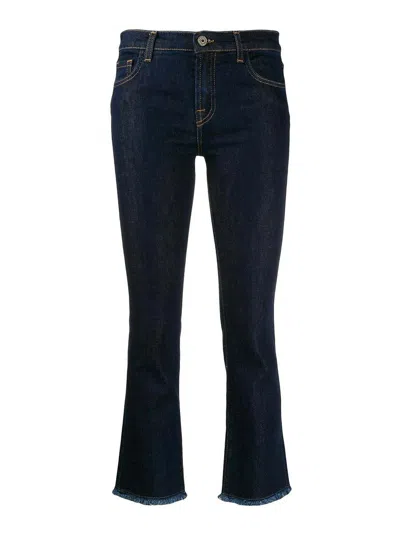 L'autre Chose Ropped Slim-fit Jeans In Blue