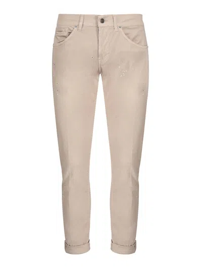 Dondup Jeans With Paint Detail In Beige
