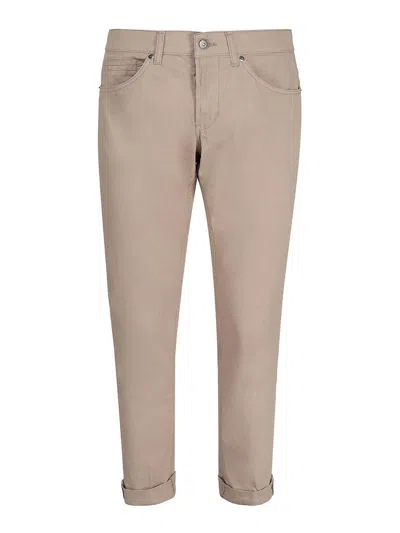 Dondup Straight Jeans In Light Beige