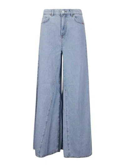 Amish Flared Hight Waisted Jeans In Dark Wash