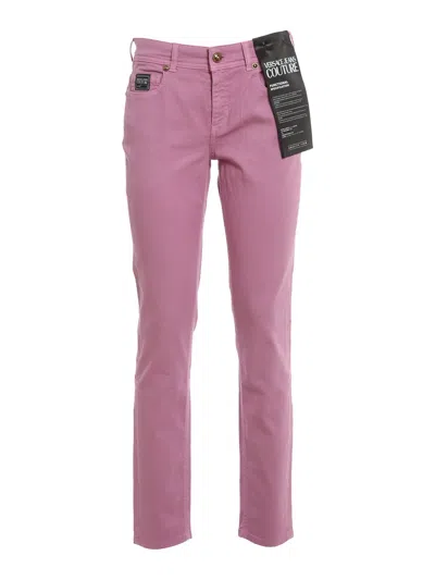 Versace Jeans Couture Stretch Denim Skinny Jeans In Light Purple