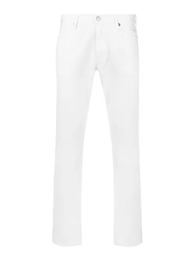 Emporio Armani Slim Fit Denim Jeans In White