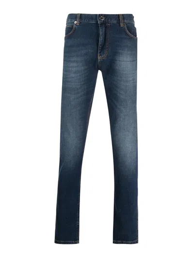 Emporio Armani Slim Fit Denim Jeans In Blue
