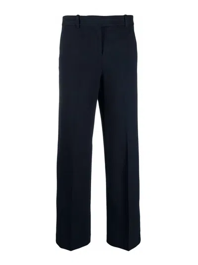 Circolo 1901 High-waist Cropped Trousers In Blue