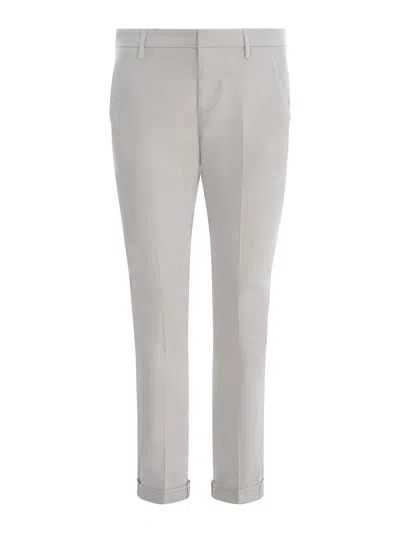 Dondup Trousers   Slim In Cotton In White