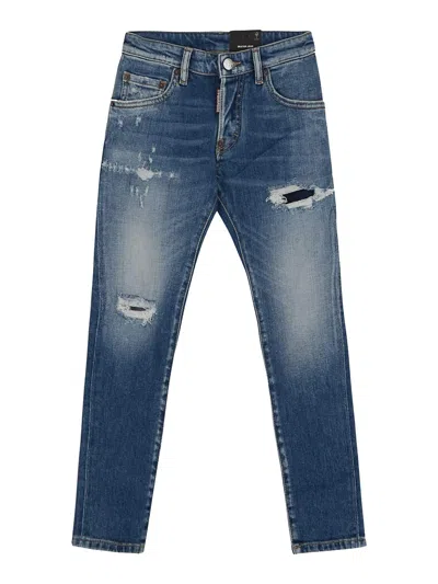 Dsquared2 Dsqaured2 Kids Jeans In Light Wash