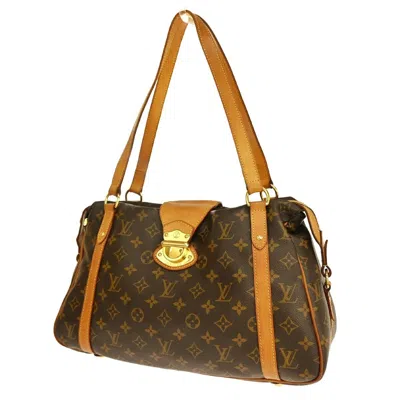 Pre-owned Louis Vuitton Stresa Pm Brown Canvas Shoulder Bag ()