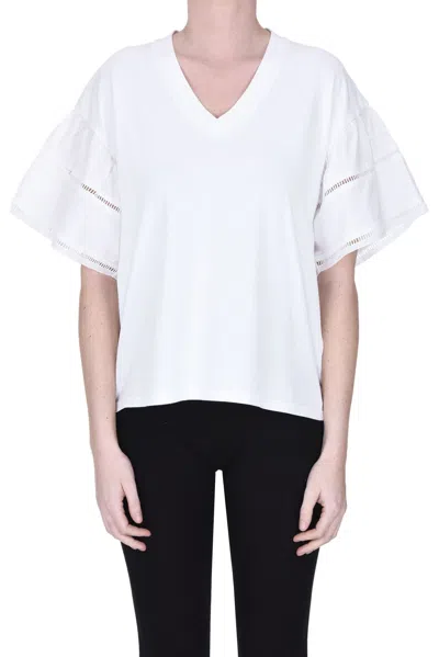 Woolrich Sangallo Sleeves T-shirt In White