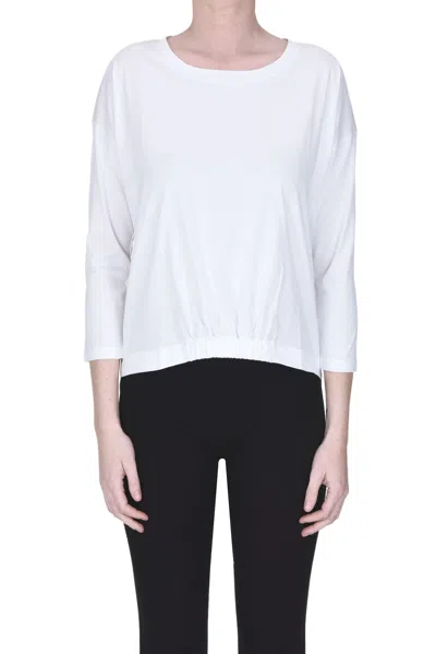 Why Ci Contrasting Insert T-shirt In White