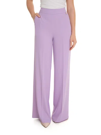 Luckylù Soft Trousers In Lilac