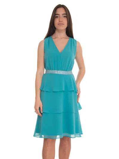 Pennyblack Hoyo Mini Dress In Turquoise