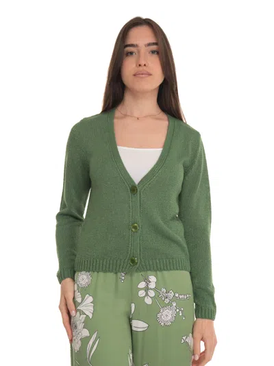 Pennyblack Zelinda Short Cardigan With Buttons In Green
