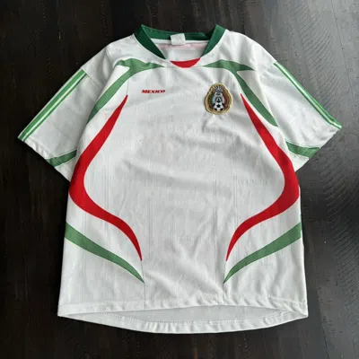 Pre-owned Soccer Jersey X Vintage Crazy Vintage Y2k Mexico National Soccer Kit Jersey In White