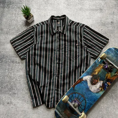 Pre-owned Dickies X Vintage Crazy Dickies Skateboarding Striped Shirt