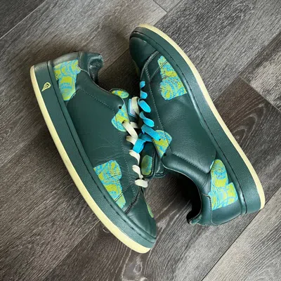 Pre-owned Billionaire Boys Club X Icecream Og Bbc Ice Cream Money Roll Boutique Leather Shoes 2004 In Dark Green
