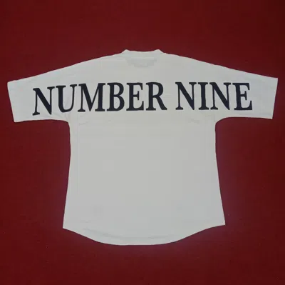 Pre-owned Number N Ine X Vintage Number Nine Streetwear Style Tshirt In White